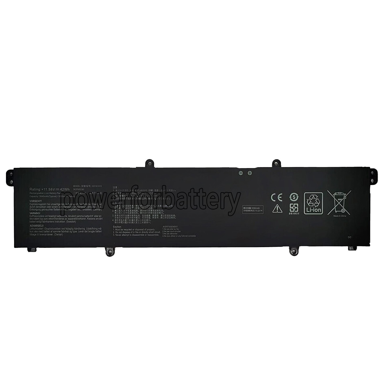B31N1915 Laptop Battery for As  EXPERTBook B1400CEAE B1500CEAE BR1100FKA