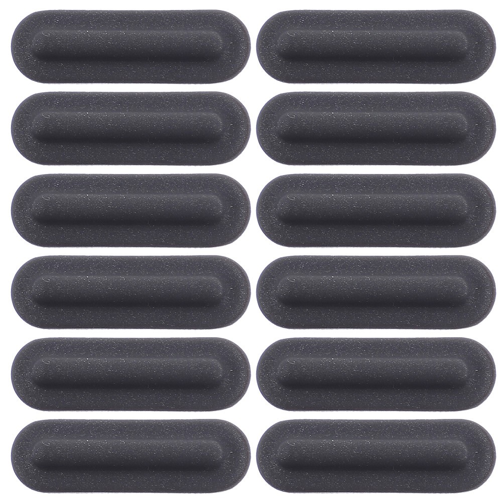 12Pcs Laptop Rubber Feet Pad Black Durable Non Slip Adhesive Bottom Case Feet