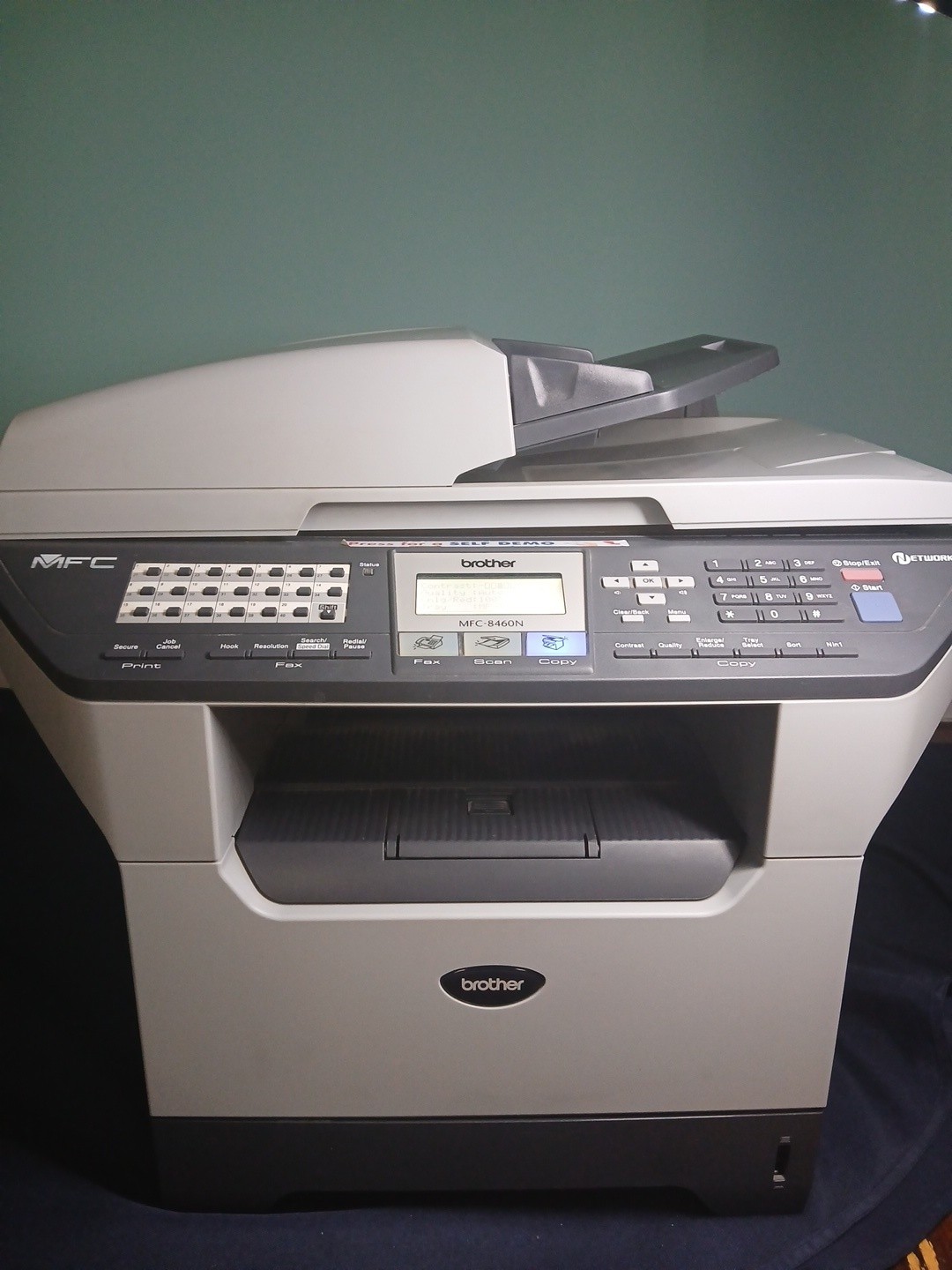 Brother Mfc-8460N All-In-One Laser Printer,Copier,Scanner Fax, with Power Cord