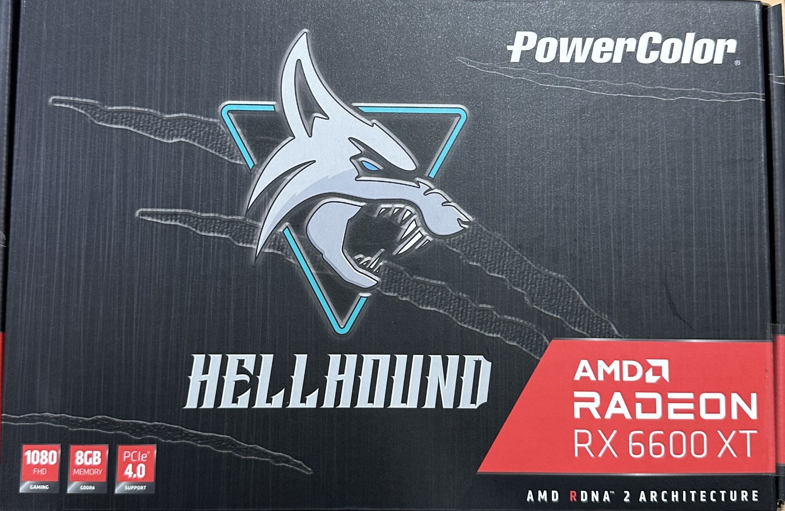 PowerColor HellHound AMD Radeon RX 6600 XT 8GB-Graphics Card-Excellent