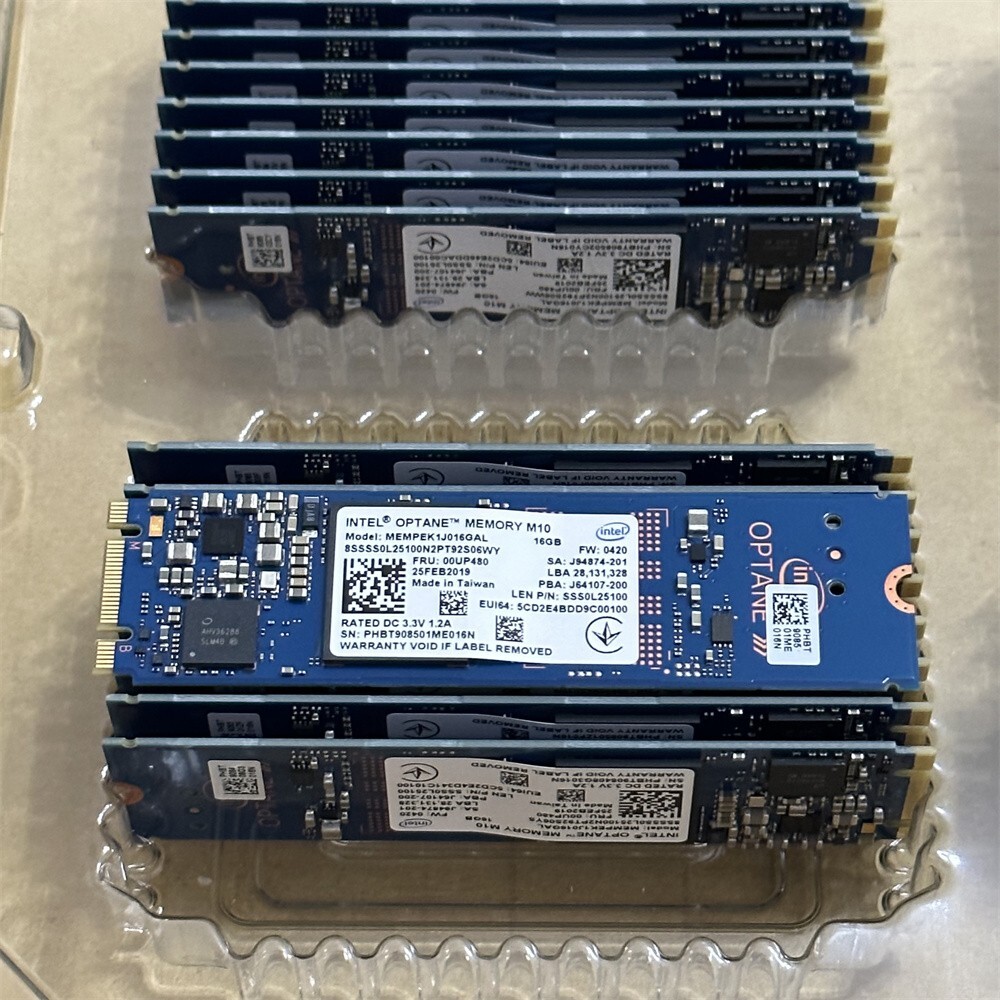 30Pcs Intel Optane Memory M10 SSD M.2 2280 16GB MEMPEK1J016GAD PCIe 3.0 Xpoint