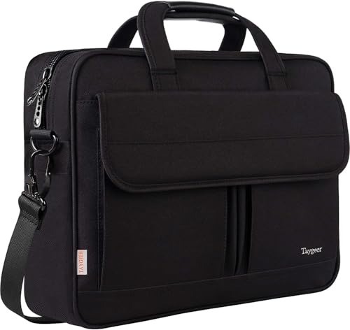 Compact and Lightweight Black Laptop Bag for 15.6-Inch Devices – Durable Design