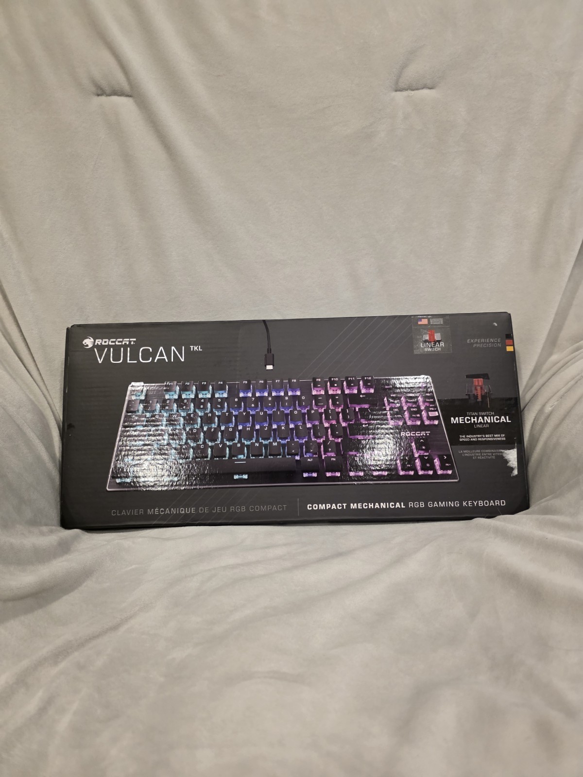 ROCCAT Vulcan TKL Mechanical Wired USB Gaming Keyboard, RGB Illuminated, Black