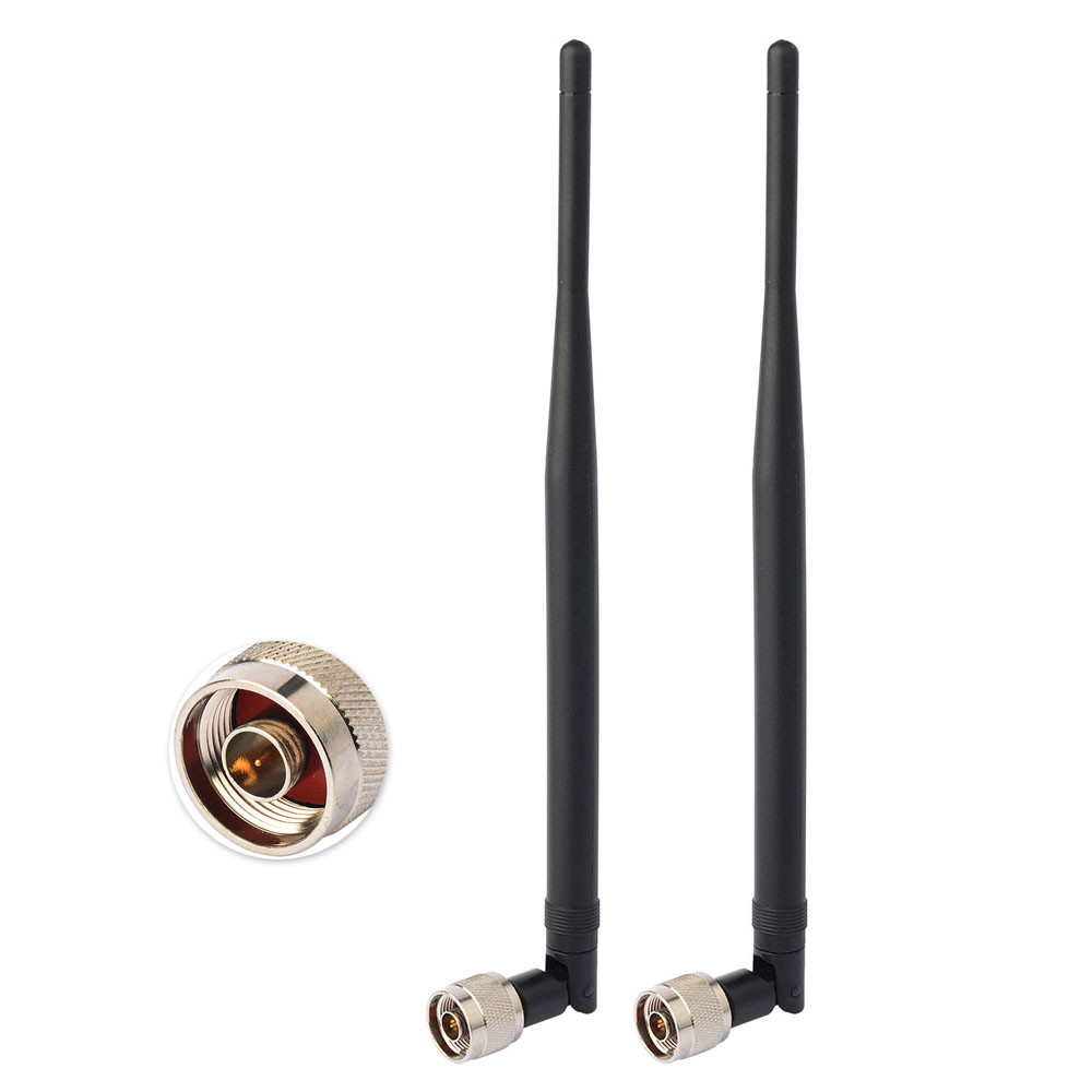 WiFi Antenna 2.4GHz 7dBi N Male Omni For TP-LINK ASUS Netgear Router AP 2PCS