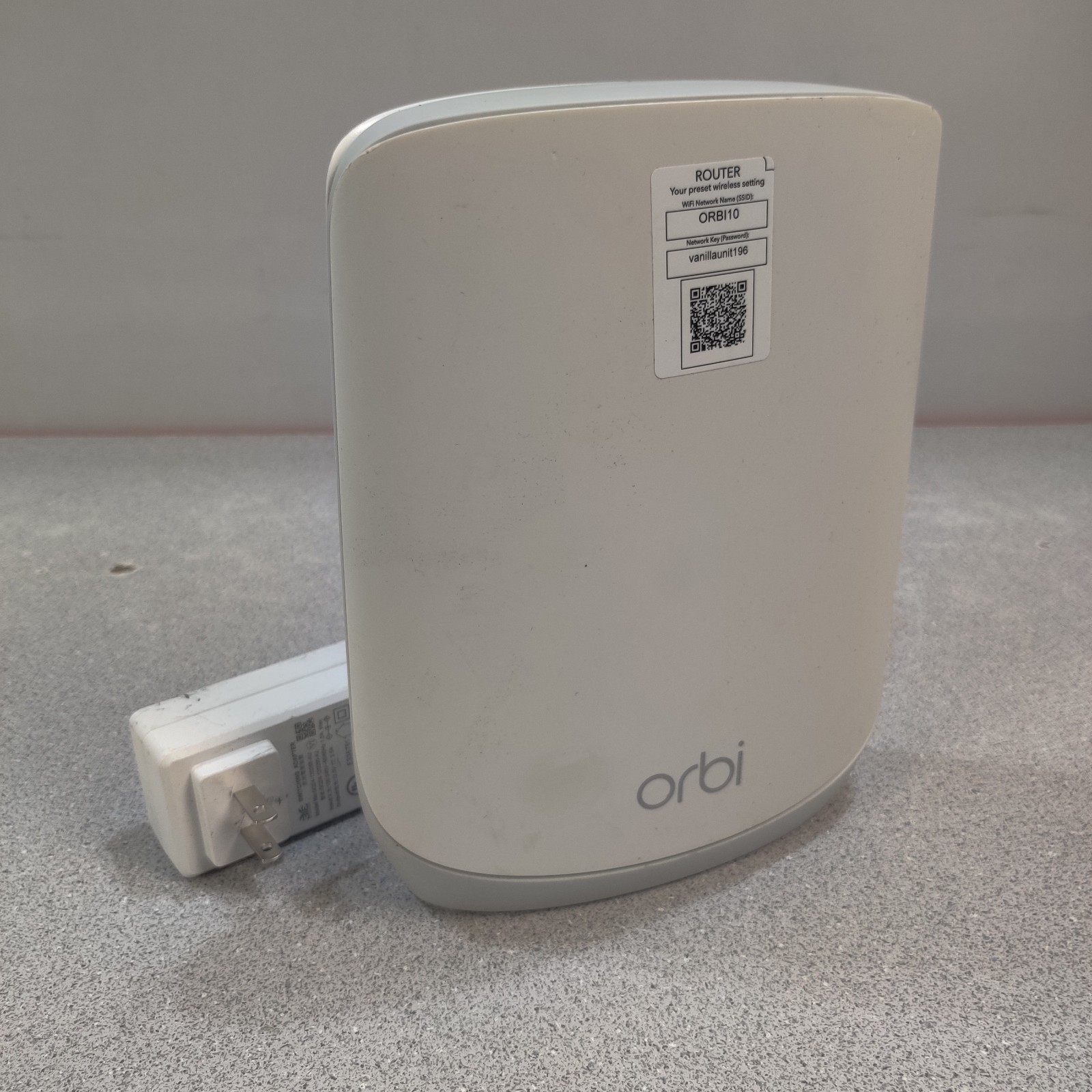 Netgear Orbi RBR760 Tri-Band Mesh WiFi 6 Router With Power Cord