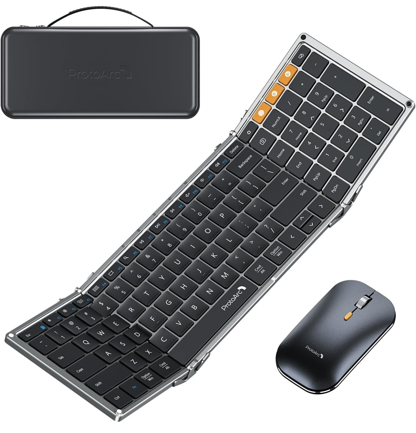 ProtoArc Foldable Keyboard Mouse XKM01 True Full-Size Portable Wifi Bluetooth
