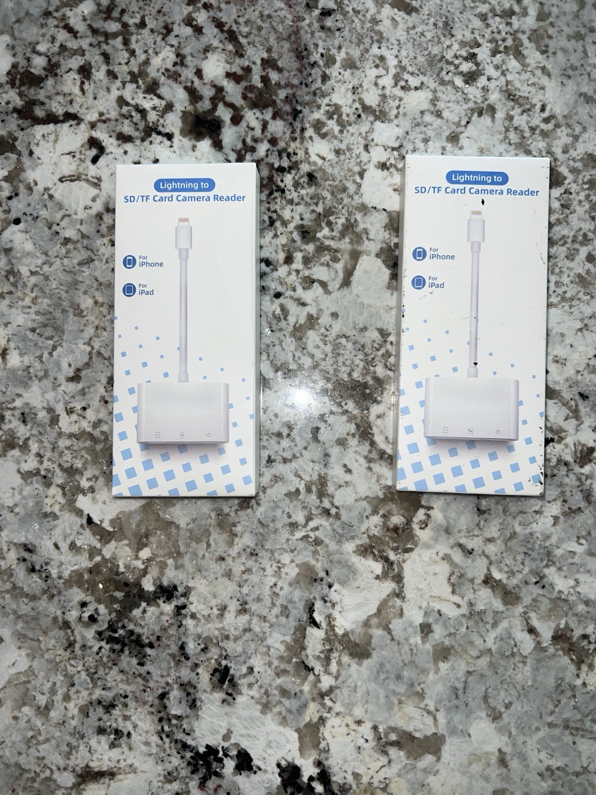Lightning to SD/TF Card Camera Reader designed to transfer photos And Videos