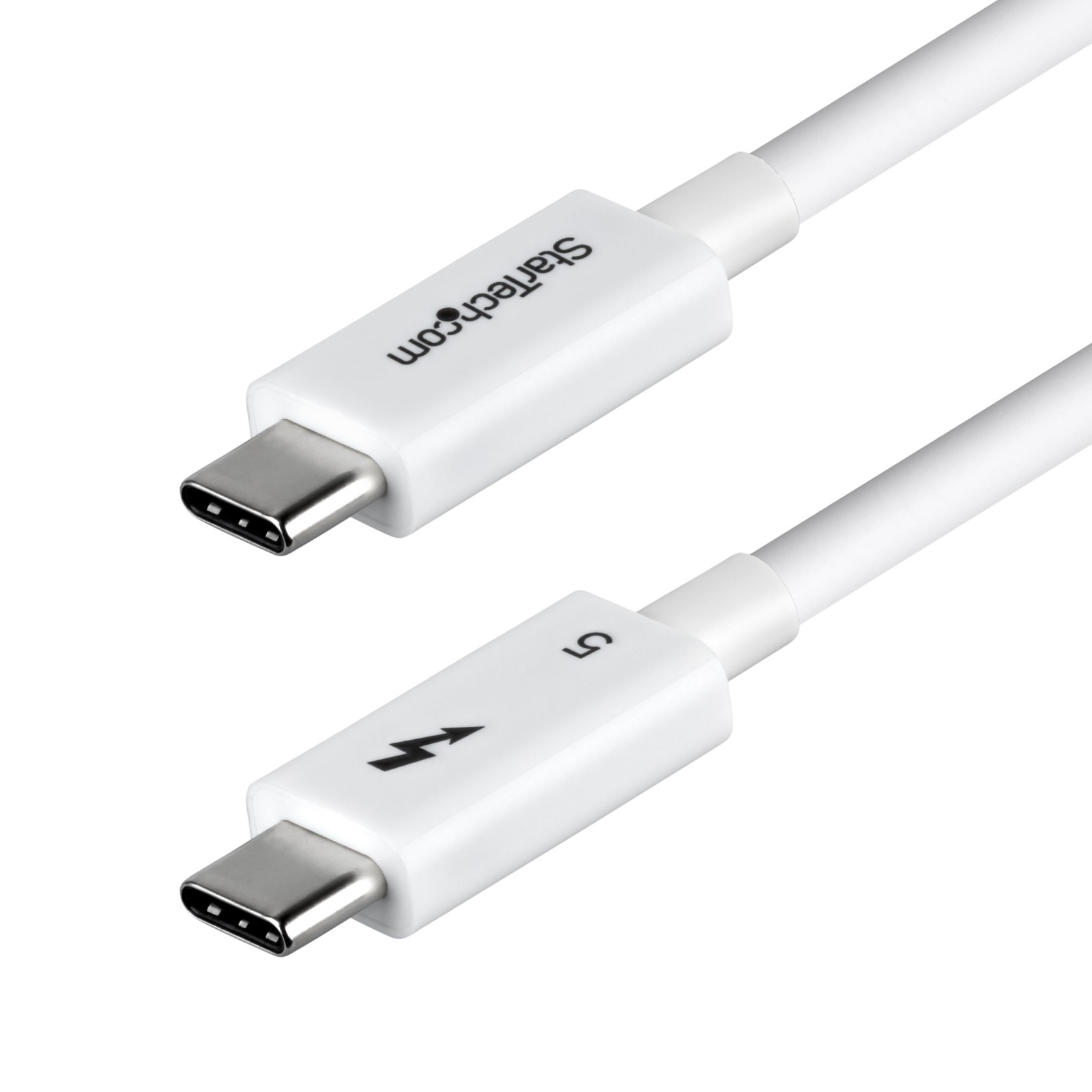 StarTech TBLT5MM50CM240WWH 1.5ft Thunderbolt 5 Cable 240W 8K White