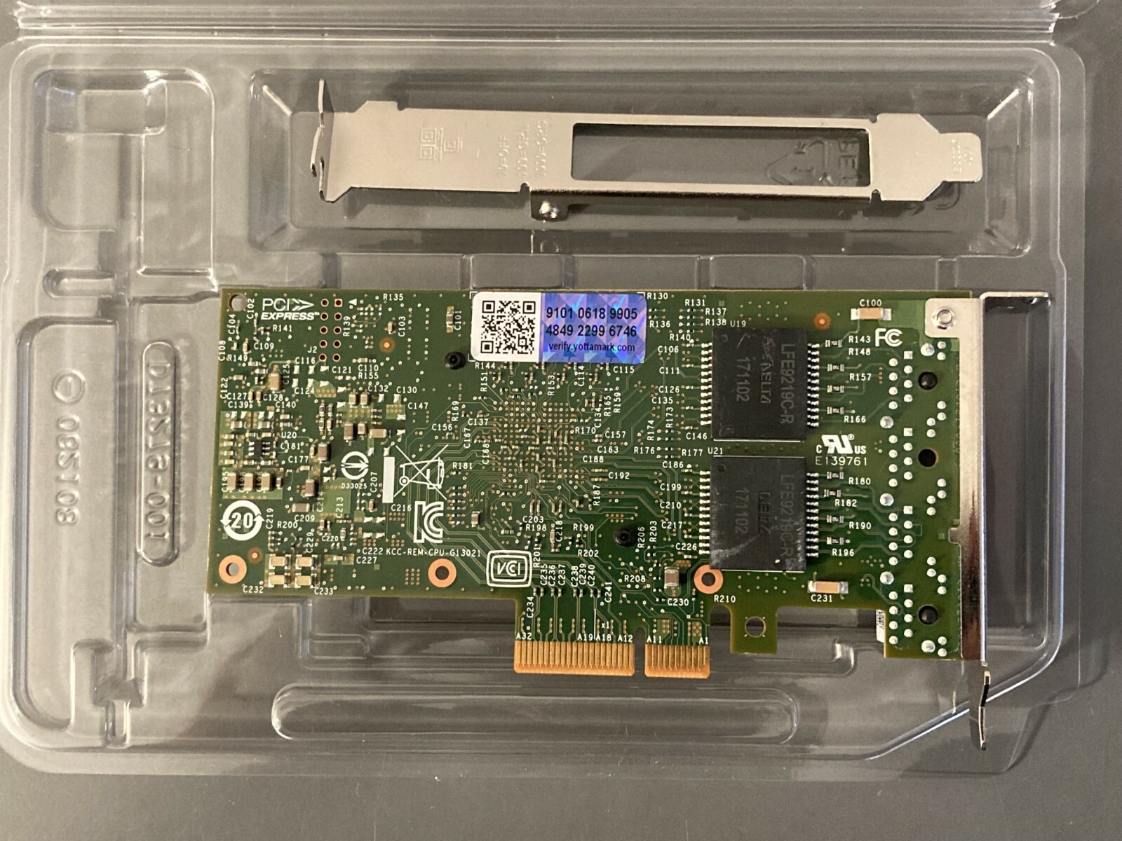 I350-T4 Original Intel 1GbE Ethernet Server Adapter I350-T4V2 Both brackets