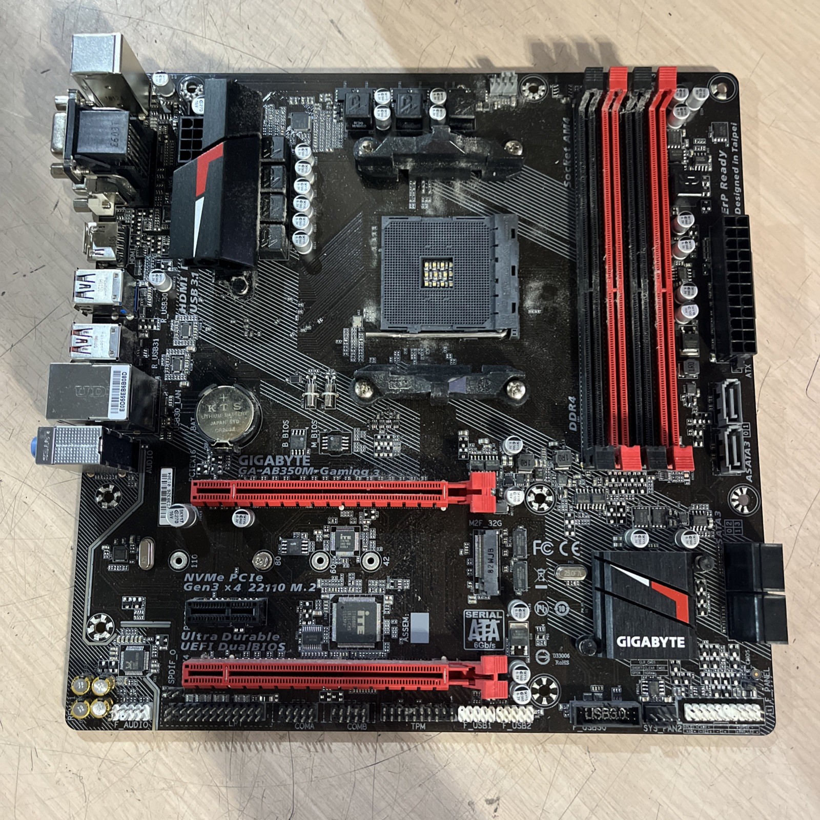 GIGABYTE GA-AB350M-GAMING MOTHERBOARD