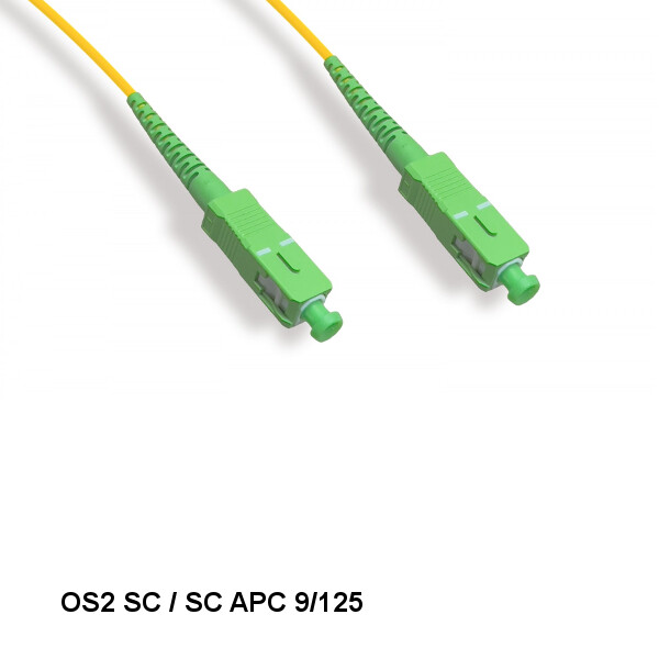 [10X] 30 Meter SC/SC APC OS2 9 /125 Simplex Single-Mode Fiber Optic Cable OFNR