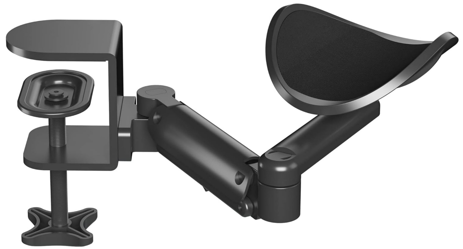 Adjustable Ergonomic Desk Arm Rest Pad, 360° Rotating, Aluminum Support