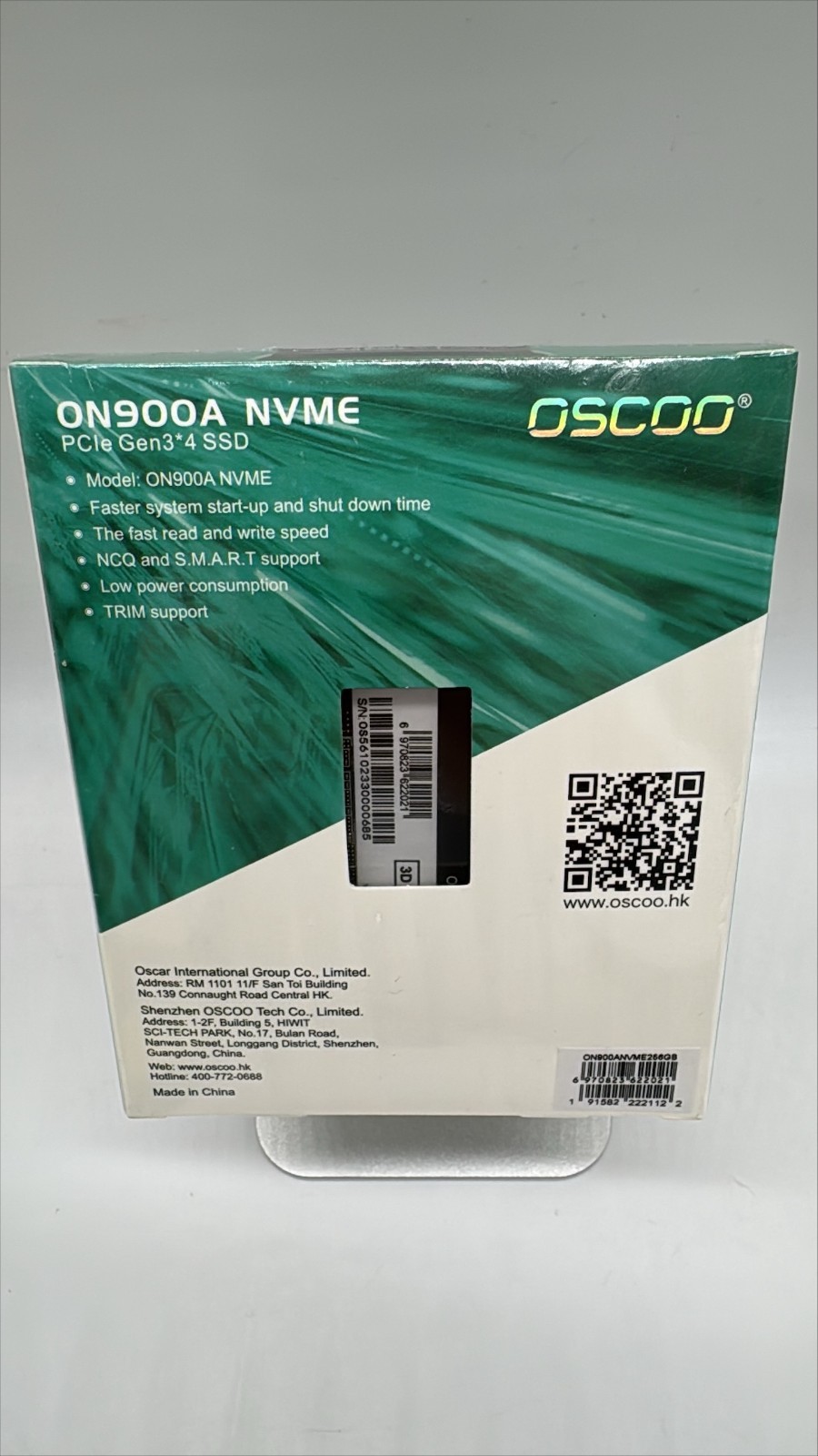 OSCOO ON900A 256GB NVMe M.2 SSD PCIe Gen3x4 Fast Storage Drive New