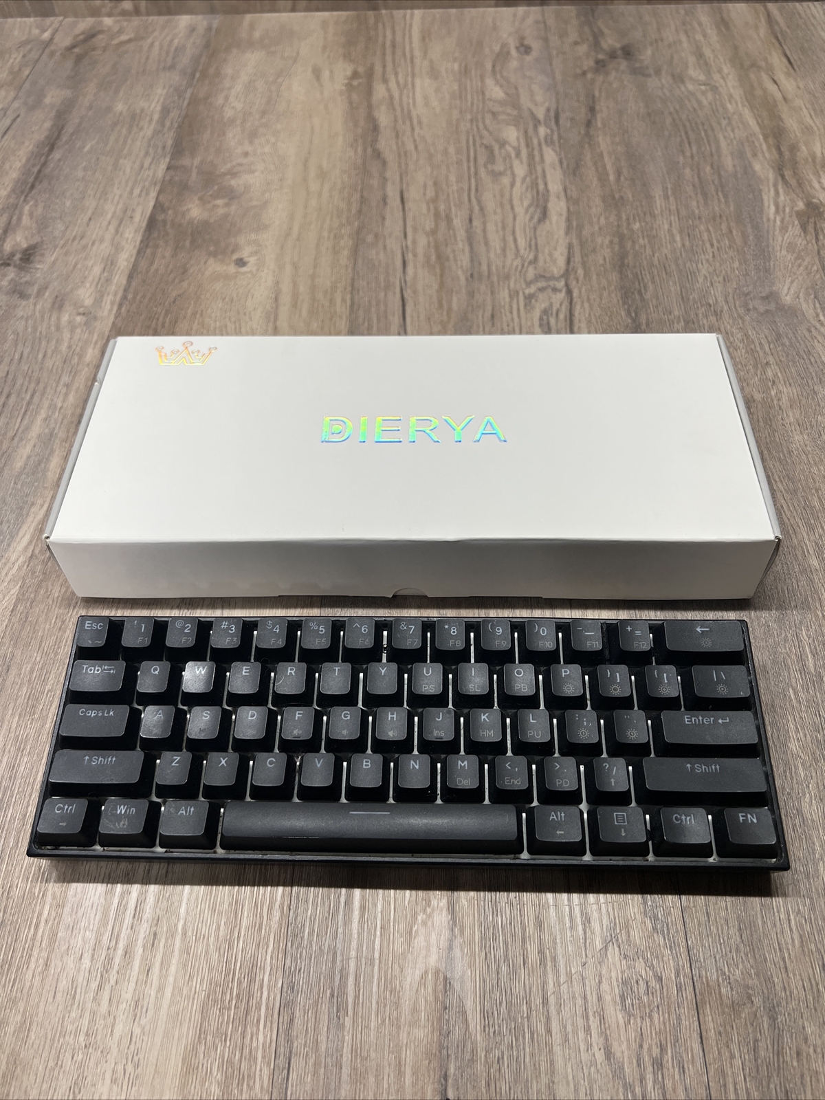 DIERYA DK61 Wired Mechanical Gaming Keyboard 60% True RGB Backlit LED for PC
