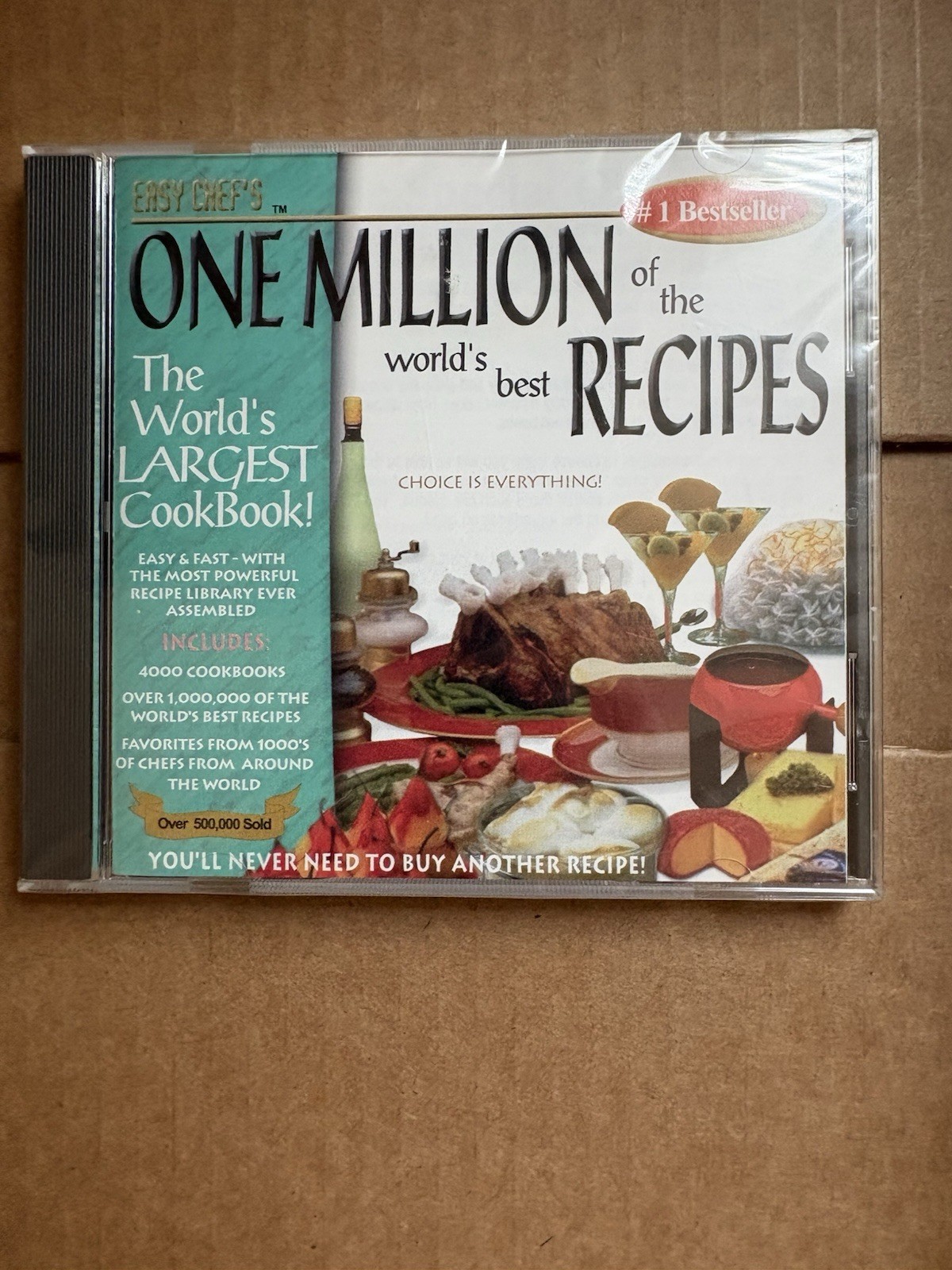 Easy Chef’s One Million Of The World’s Best Recipes 4000 Cookbooks in 1 CD New