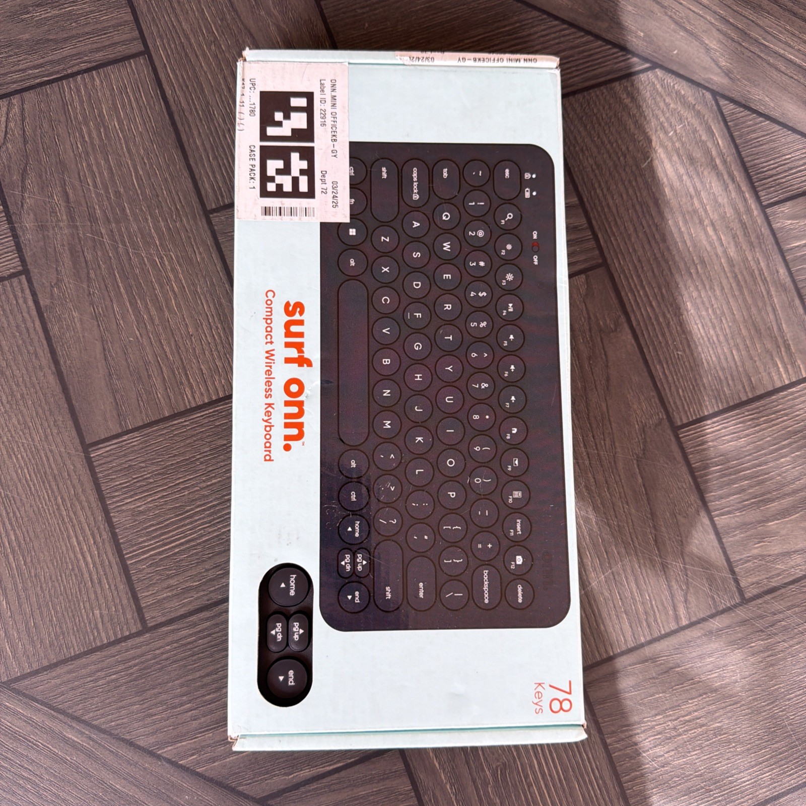 ONN Compact Wireless Keyboard Bluetooth PC Mac iOS Android Compatible BRAND NEW