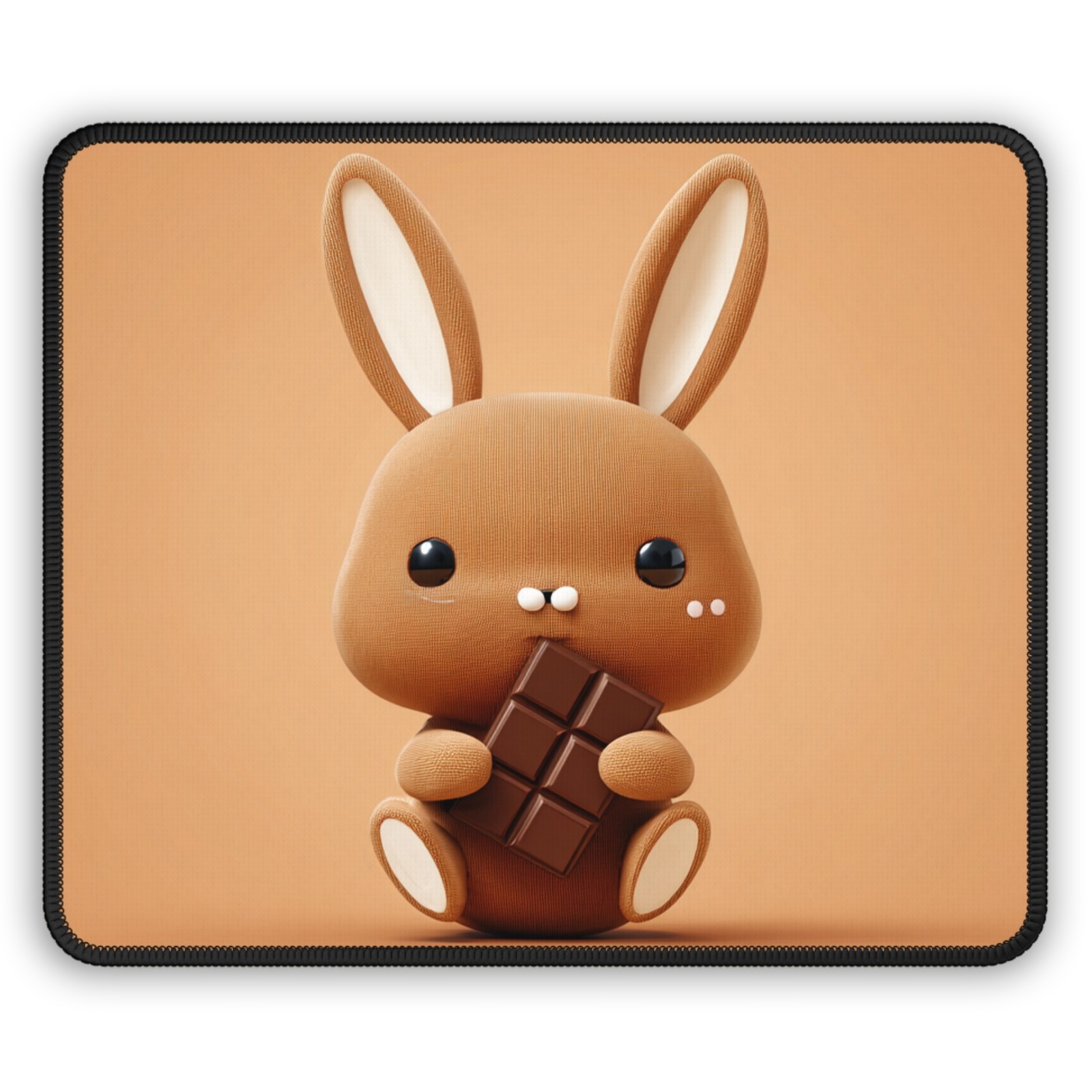 Chocolate Bunny Gaming Mouse Pad | Cute Kawaii Rabbit Design