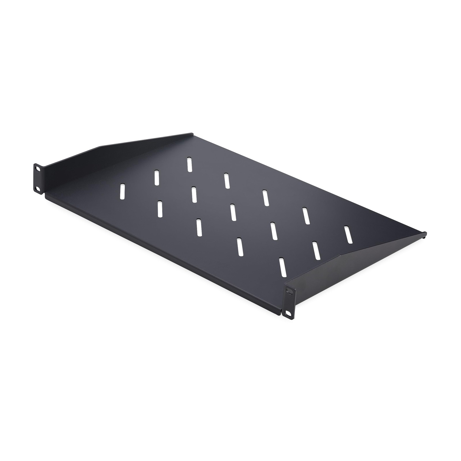 StarTech.com 1U Vented Server Rack Shelf, 12in/31.5cm Mounting 12", Black 