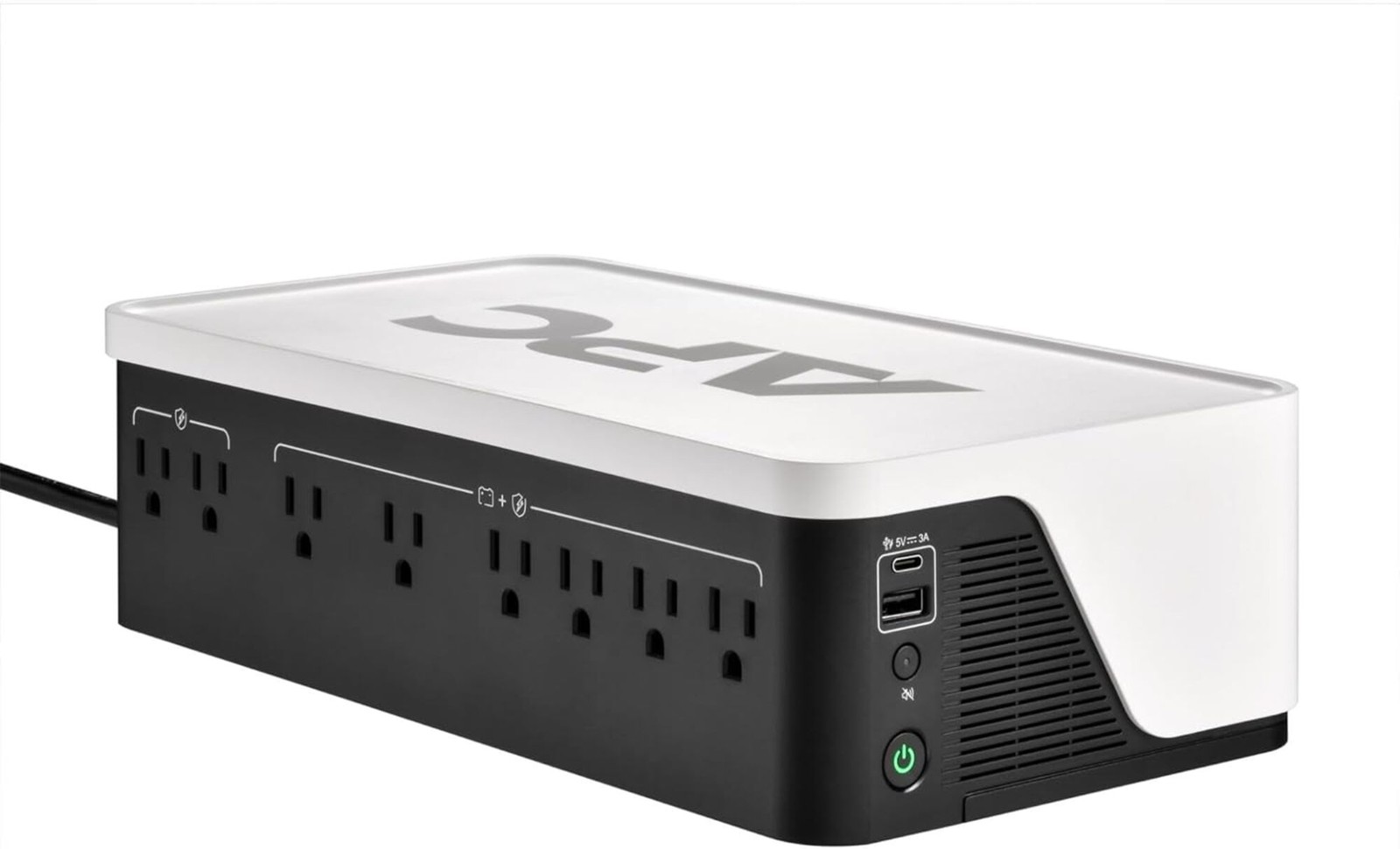 APC - BE1050G3 - APC Back-UPS, 1050VA/600W, Floor/Wall Mount, 120V, 8x NEMA
