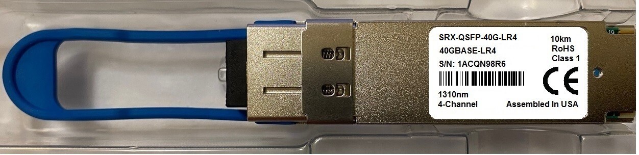 Juniper SRX-QSFP-40G-LR4 compatible 740-073096 40GE QSFP+LR4 1310nm 10km SMF
