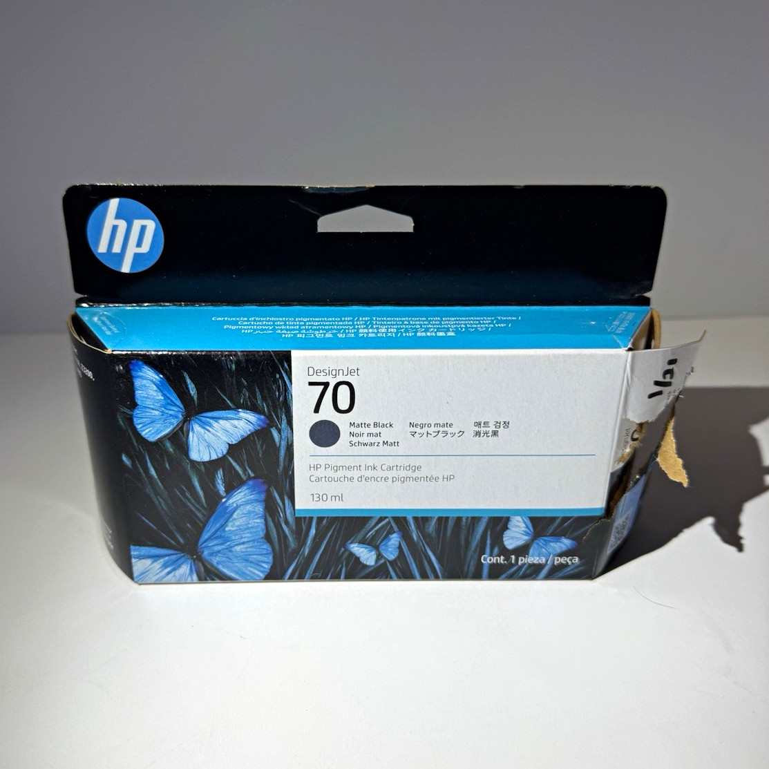 HP 70 Original Matte Black Pigment Ink Cartridge 130 ml C9448A For Z3100
