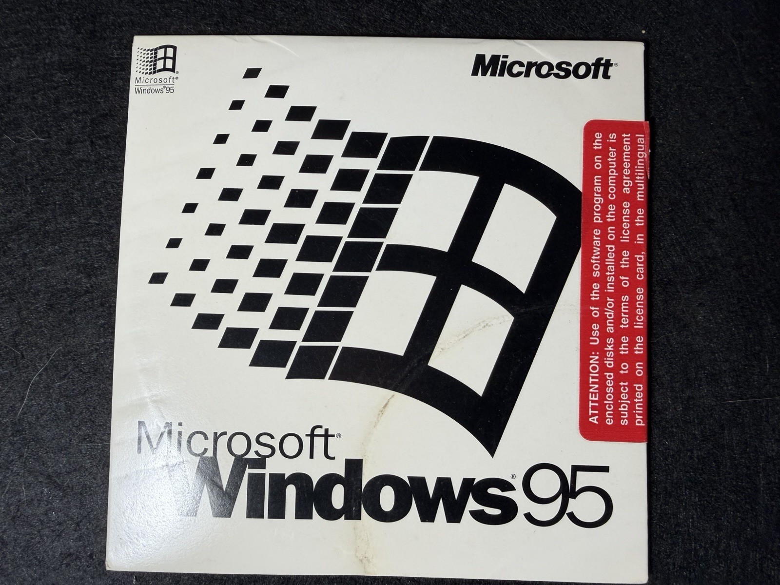 VTG Microsoft Windows 95 Installation CD-Rom Sealed