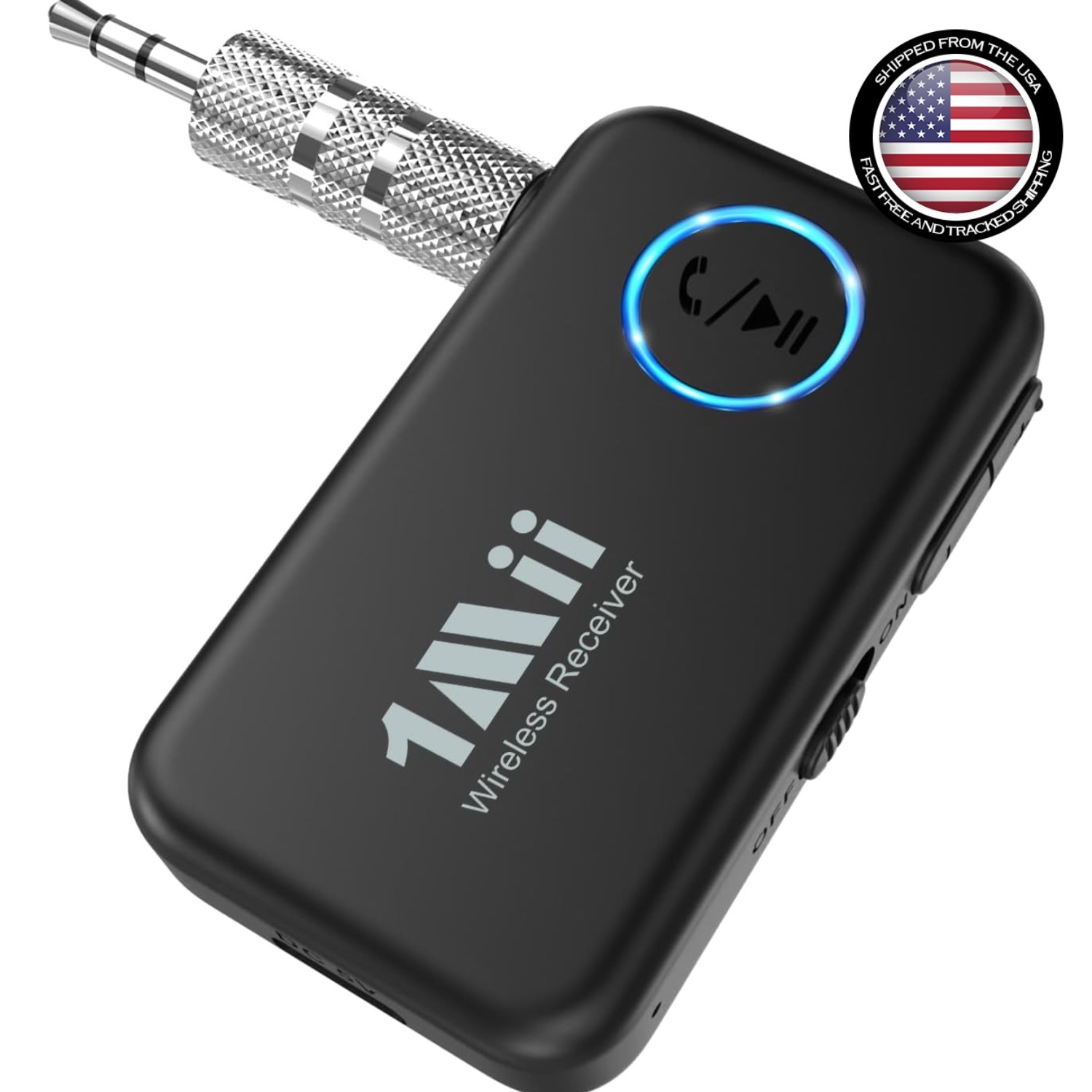 Advanced Bluetooth 5.3 Aux Adapter for Car with Built-in Mic & Hands-Free Calls