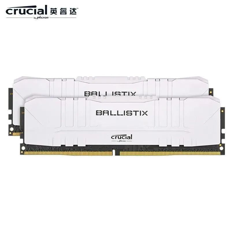 Crucial Ballistix 3000MHz DDR4 RAM Memory 16GB 16GBx1 BL16G30C15U4W White