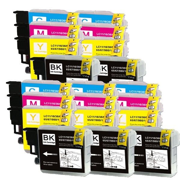 20PK Replacement Ink fits Brother LC61 MFC-295CN MFC-490CW MFC-495CW MFC-5490CN