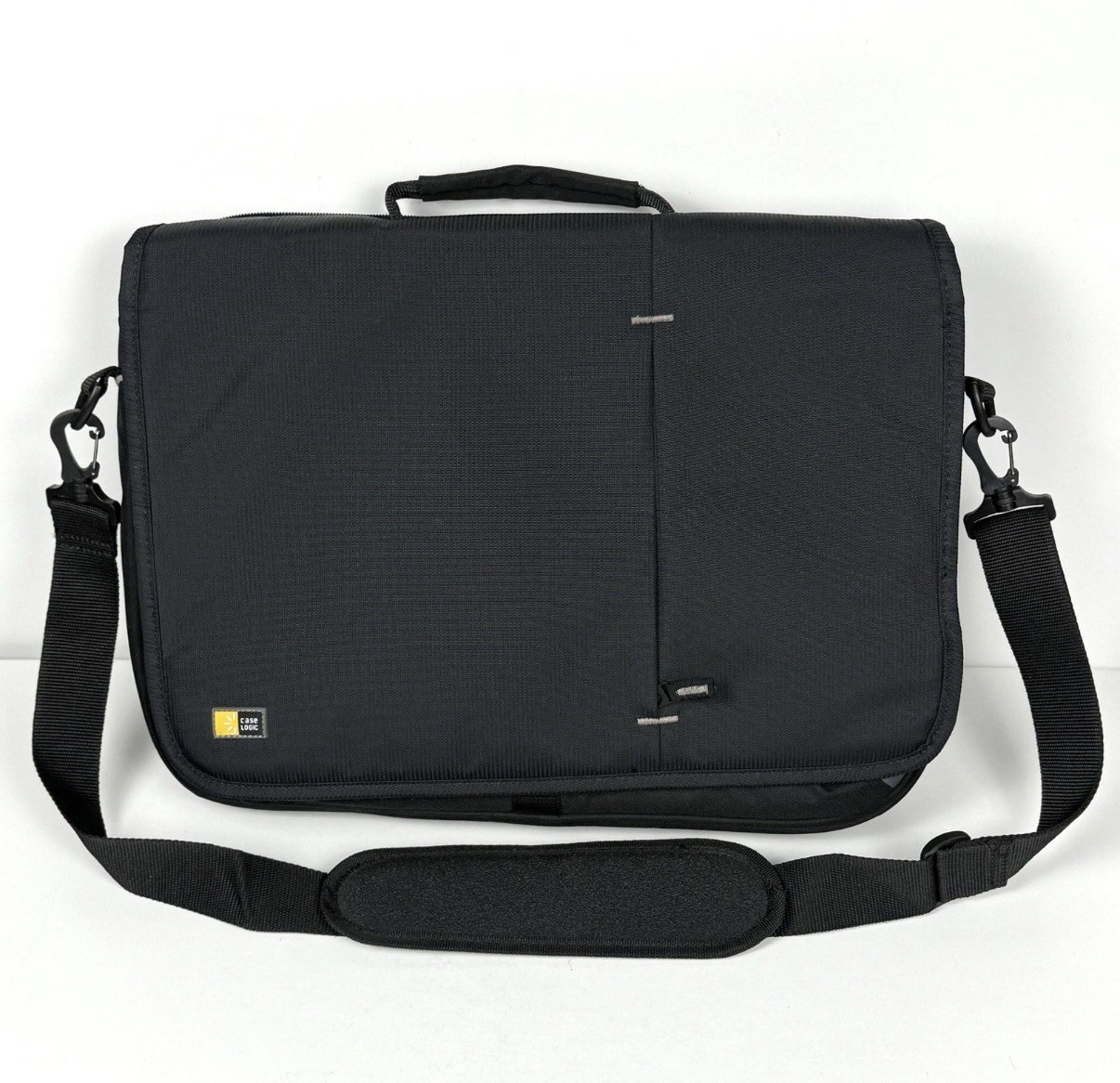 Case Logic Black Teal Inner And Outer Pockets Laptop Carry Shoulder Bag