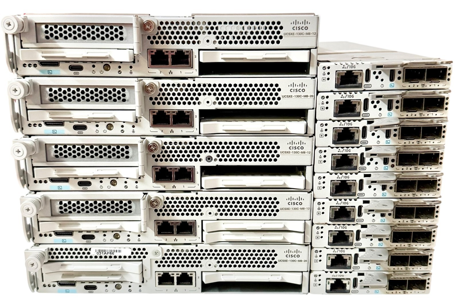 LOT OF 14 Cisco UCS XE Modules 5x Compute Nodes (3x M8-12 + 2x M8-20) + 9x eCMC 