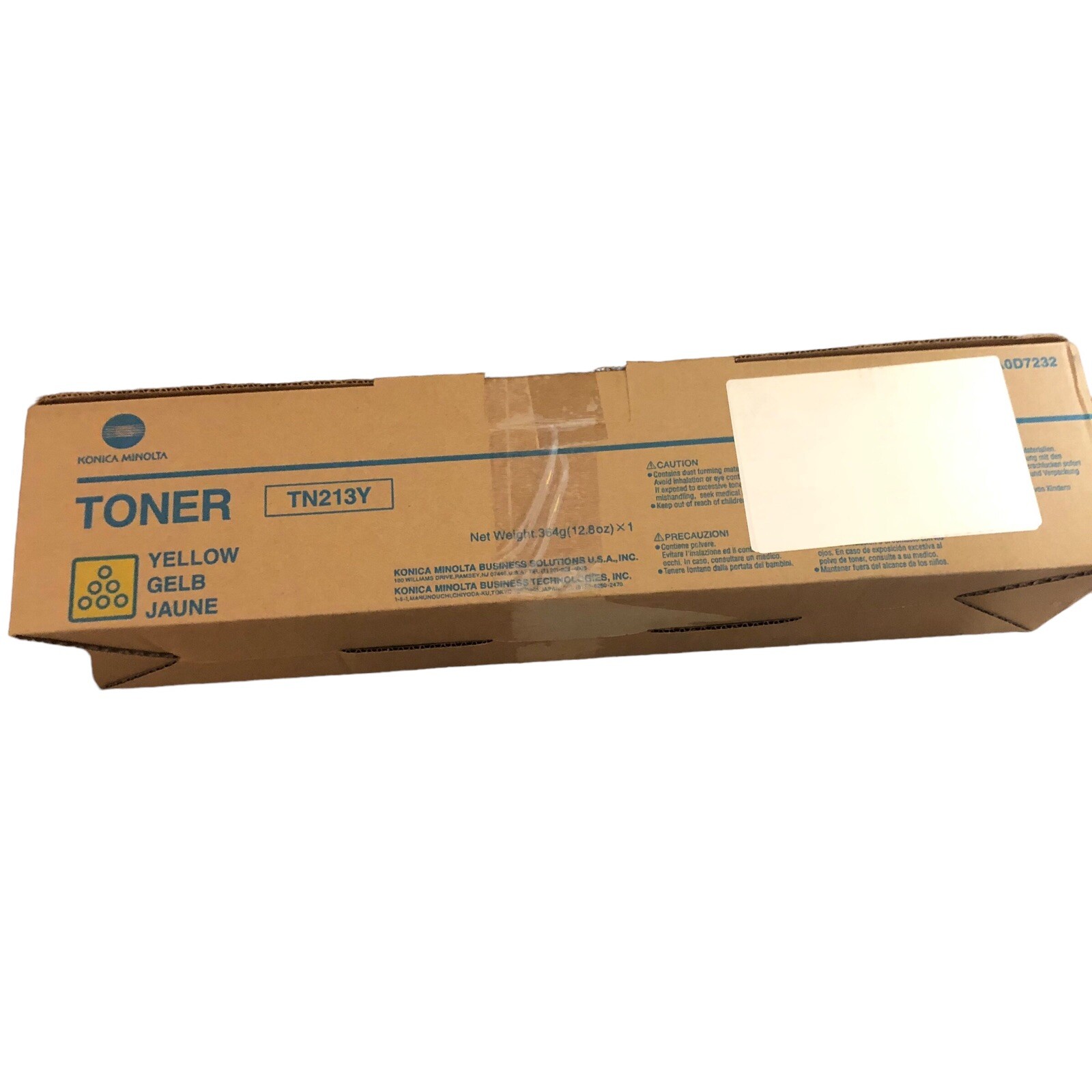 OEM Konica Minolta TN-213Y A0D7232 Toner Yellow  Konica Minolta Bizhub C253
