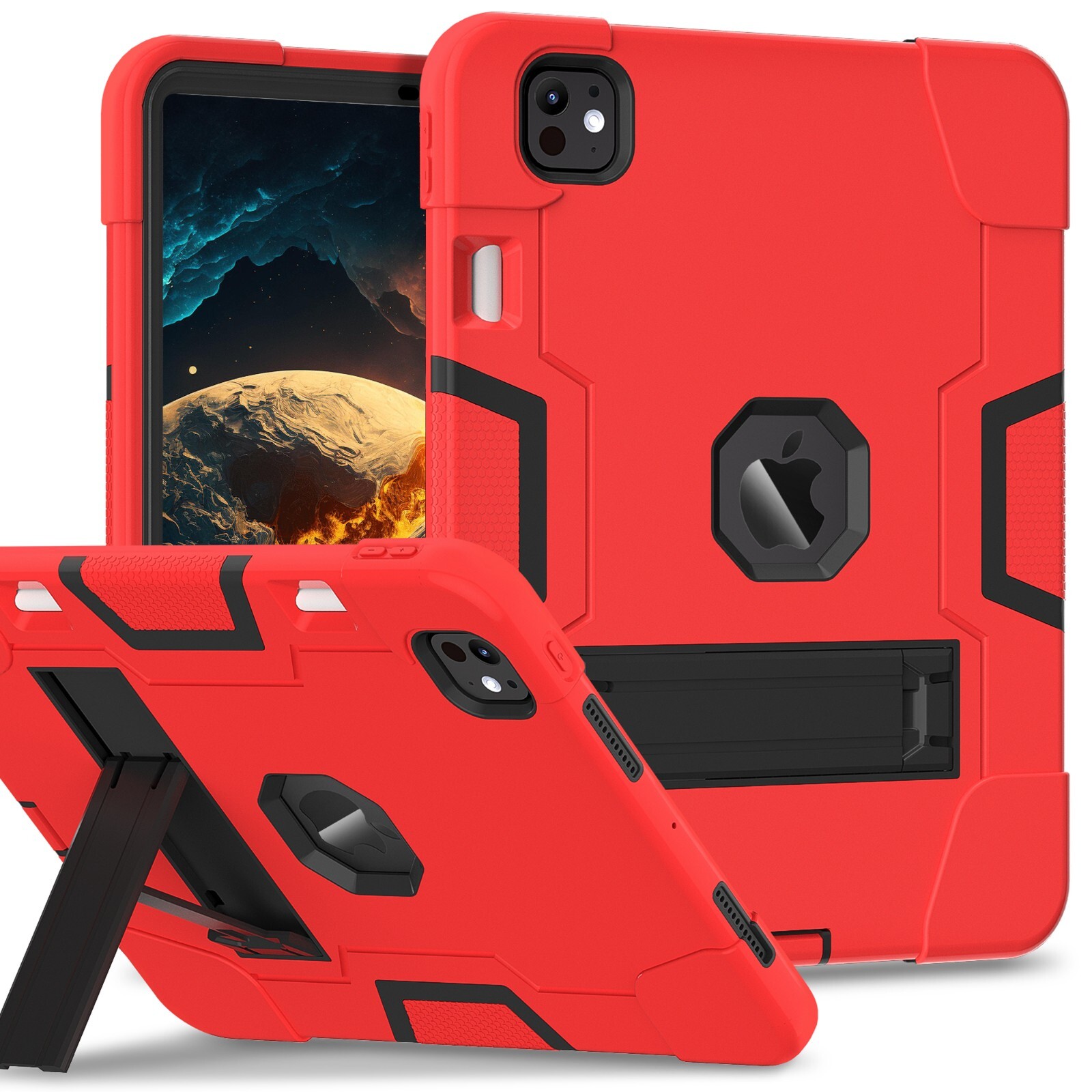 Case for iPad Pro 13 inch 2024-2025  Silicone Rugged Protection Cover Shoulder