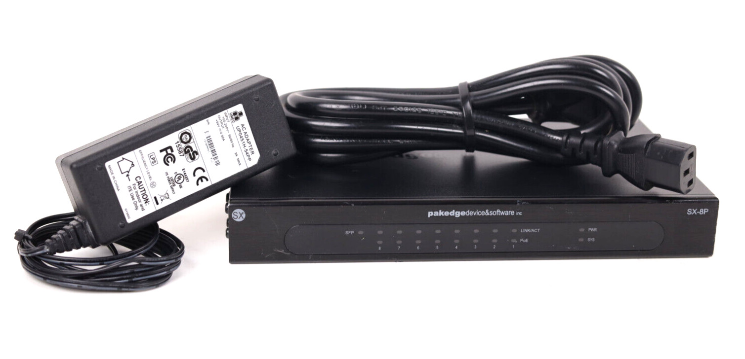 Pakedge Device Software SX-8P Managed Gigabit Switch o886