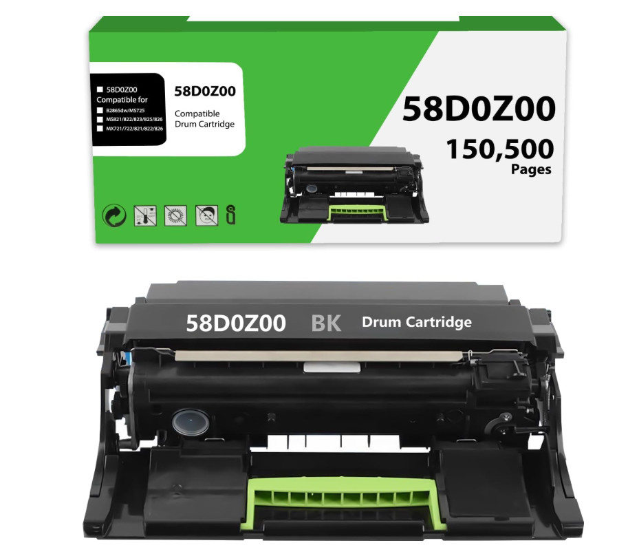 58D0Z00 Imaging Unit Compatible for Lexmark 58D0Z00 Drum Unit Replacement for B2