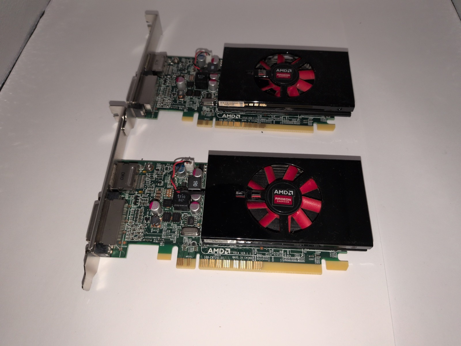 Lot of 2- AMD Radeon C872 DDR3 R7 350X 4GB OPGA12 109-C87251-01 DVI  Low profile