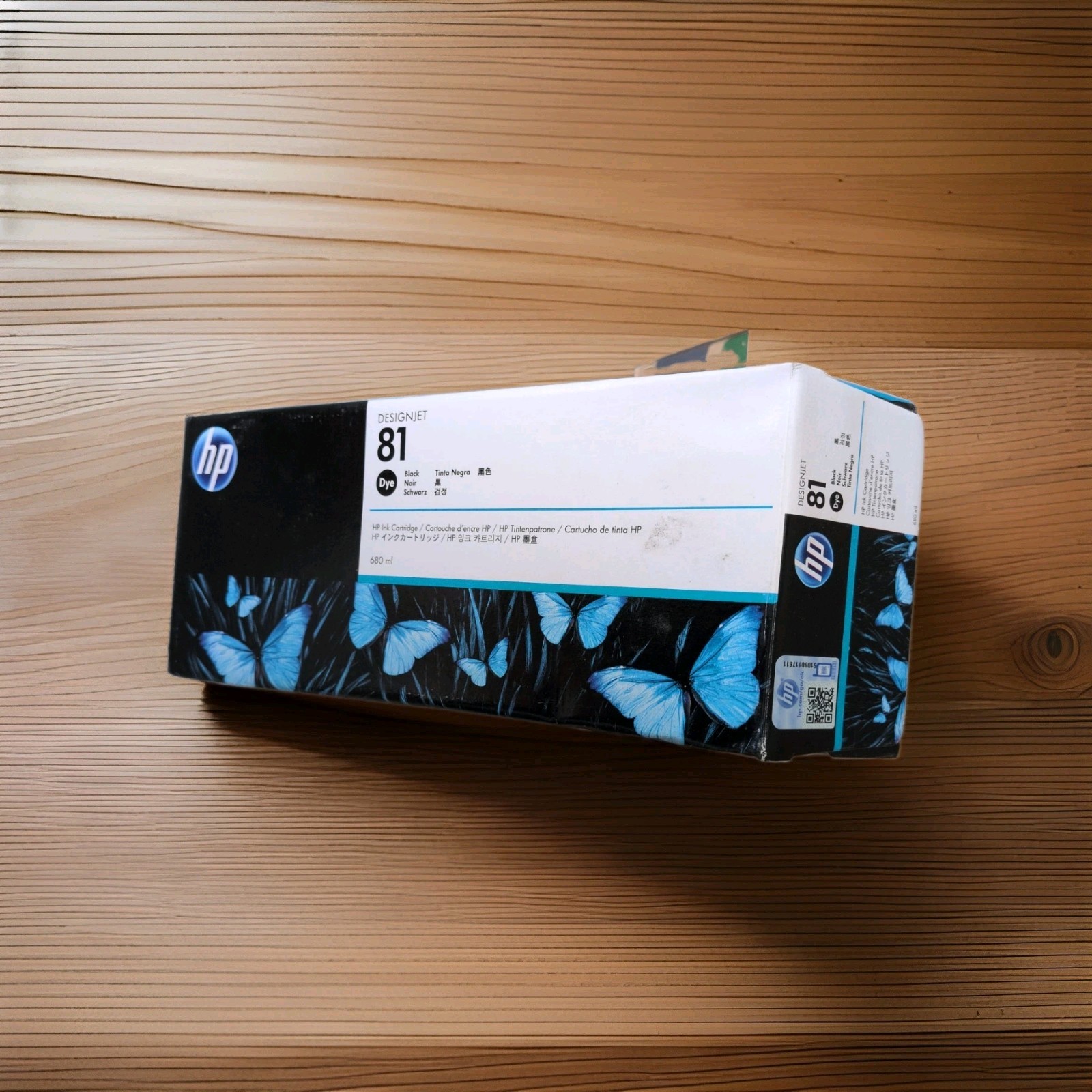 Genuine HP 81 Black 680ml Dye Ink C4930A DesignJet 5000 5500 