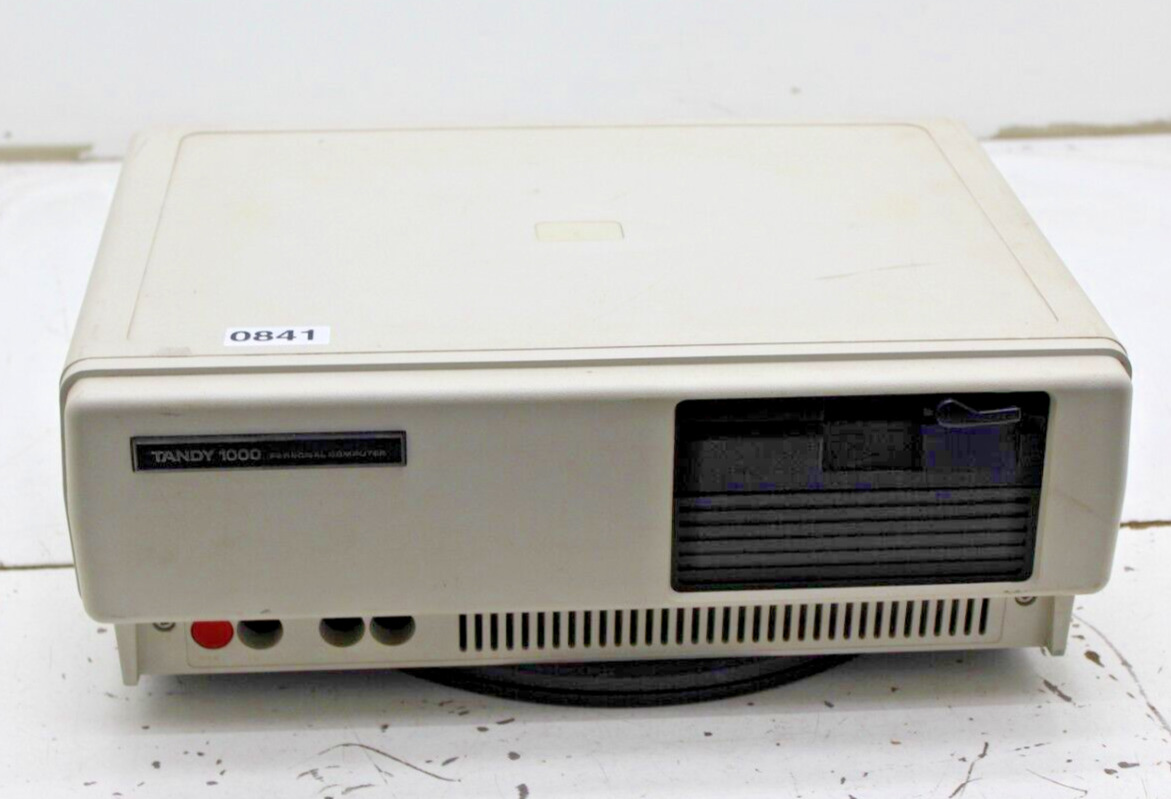 Vintage Tandy 1000 25-1000A Computer Intel 8088 128KB Ram No HDD