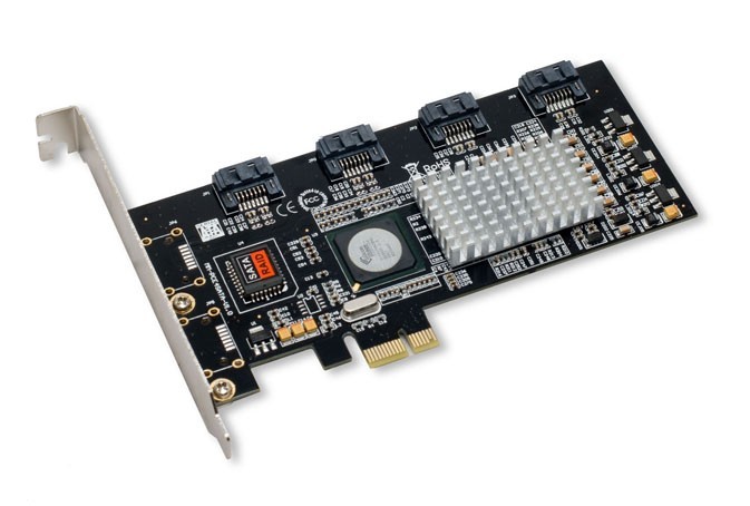 Open Box-4 Port SATA II PCI-e 1.0 x1 Software RAID Card - SY-PEX40008