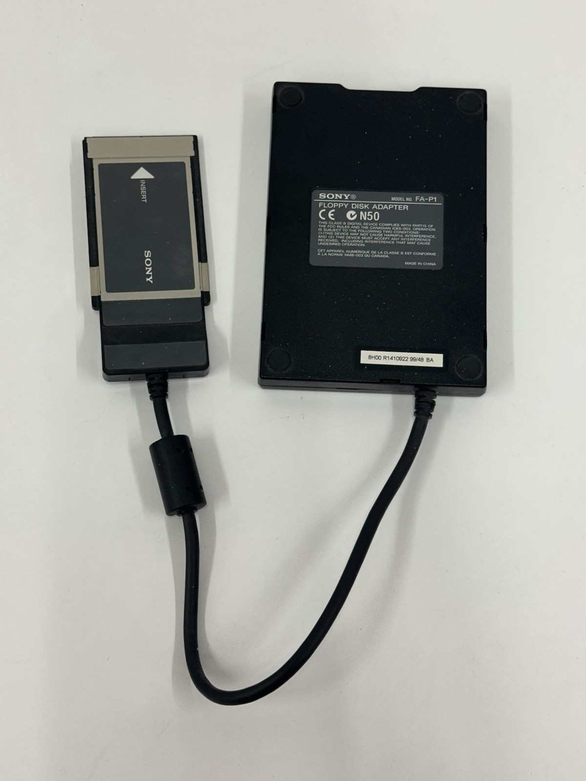Sony FA-P1 Floppy Disk PCMCIA External Adapter
