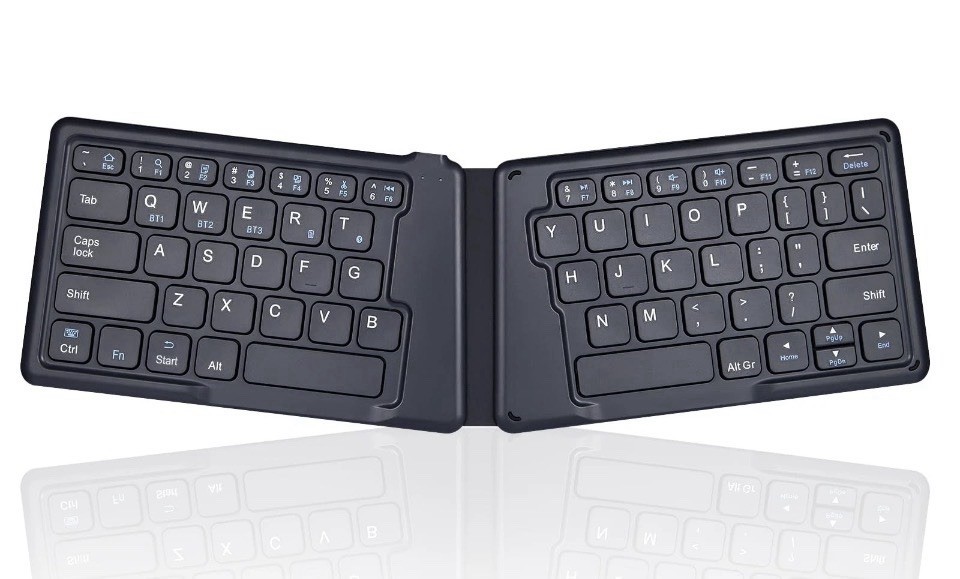 PERIBOARD-805E Wireless Foldable Ergonomic Bluetooth Keyboard X Type Keys NEW