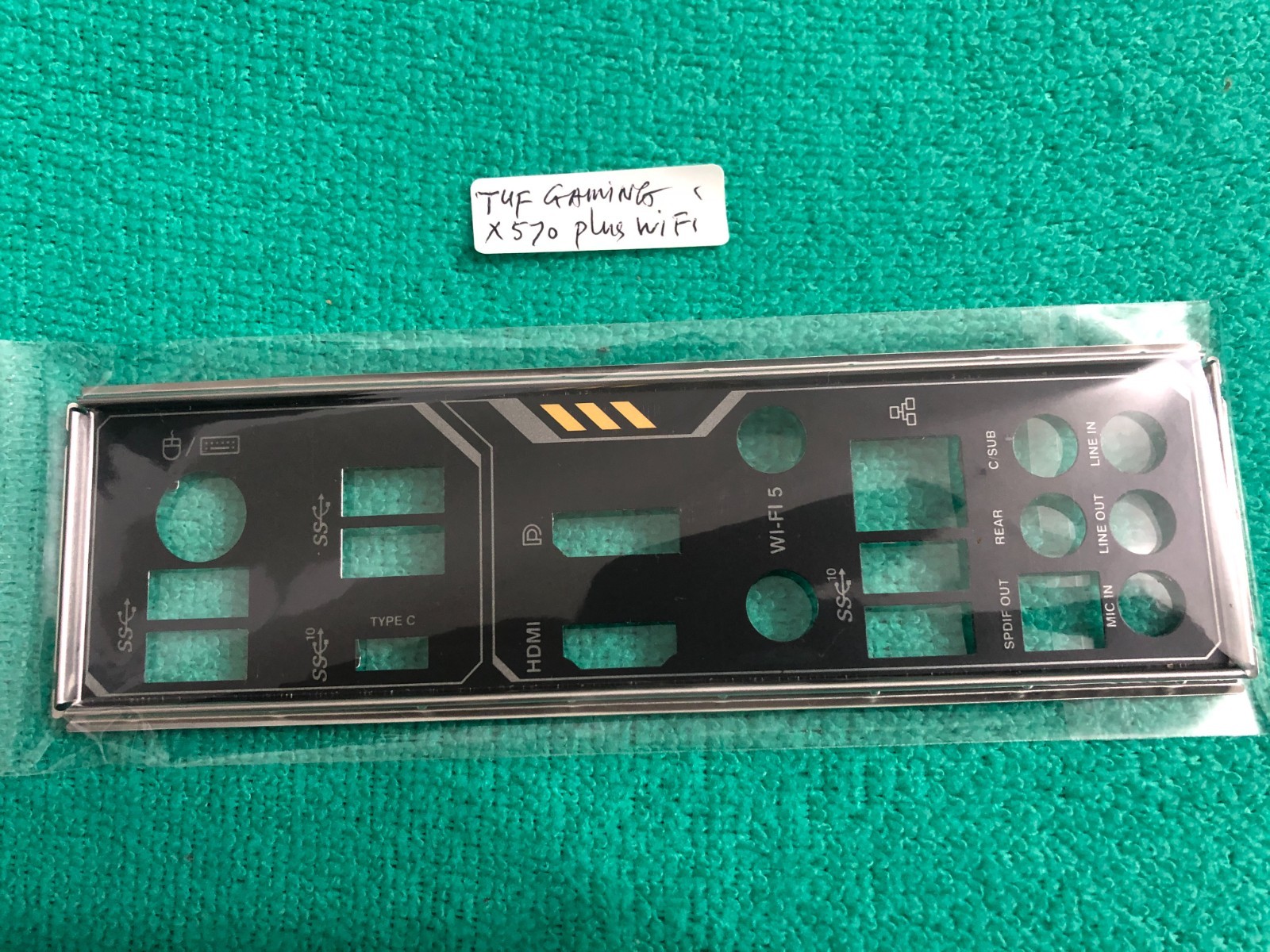 ASUS  IO SHIELD FOR ASUS  TUF GAMING X570 PLUS WIFI ,  ORIGINAL