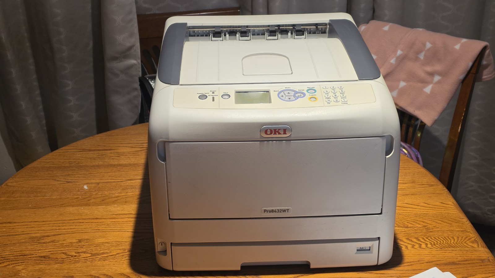 OKI Pro8432WT White Toner CMYW 11x17 LED Printer Tested Low Page Count