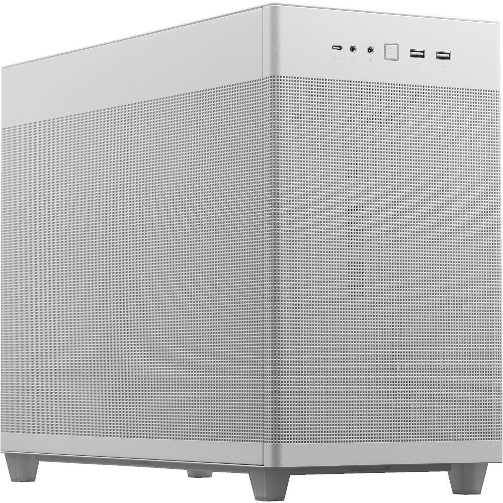Prime AP201 Micro ATX White PC Case, SFF Ready Compact Design, Tool-Free Side
