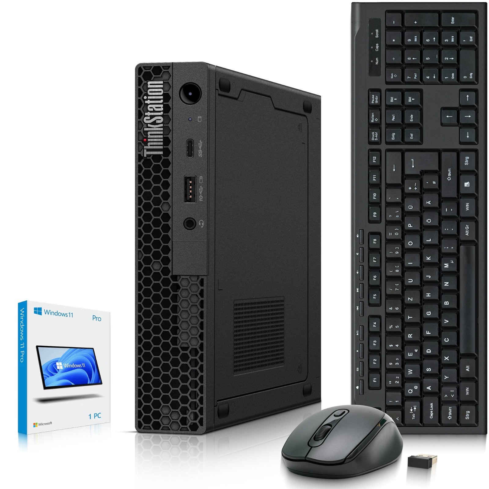 Lenovo P340 Mini PC Intel i5-10th Gen 32GB RAM 256GB SSD WiFi Wireless-K&M Win11
