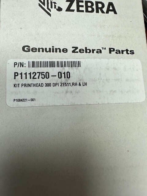 ZEBRA **ORIGINAL** P1112750-010  ZE511  300DPI Printehead NEW **US SHIP**