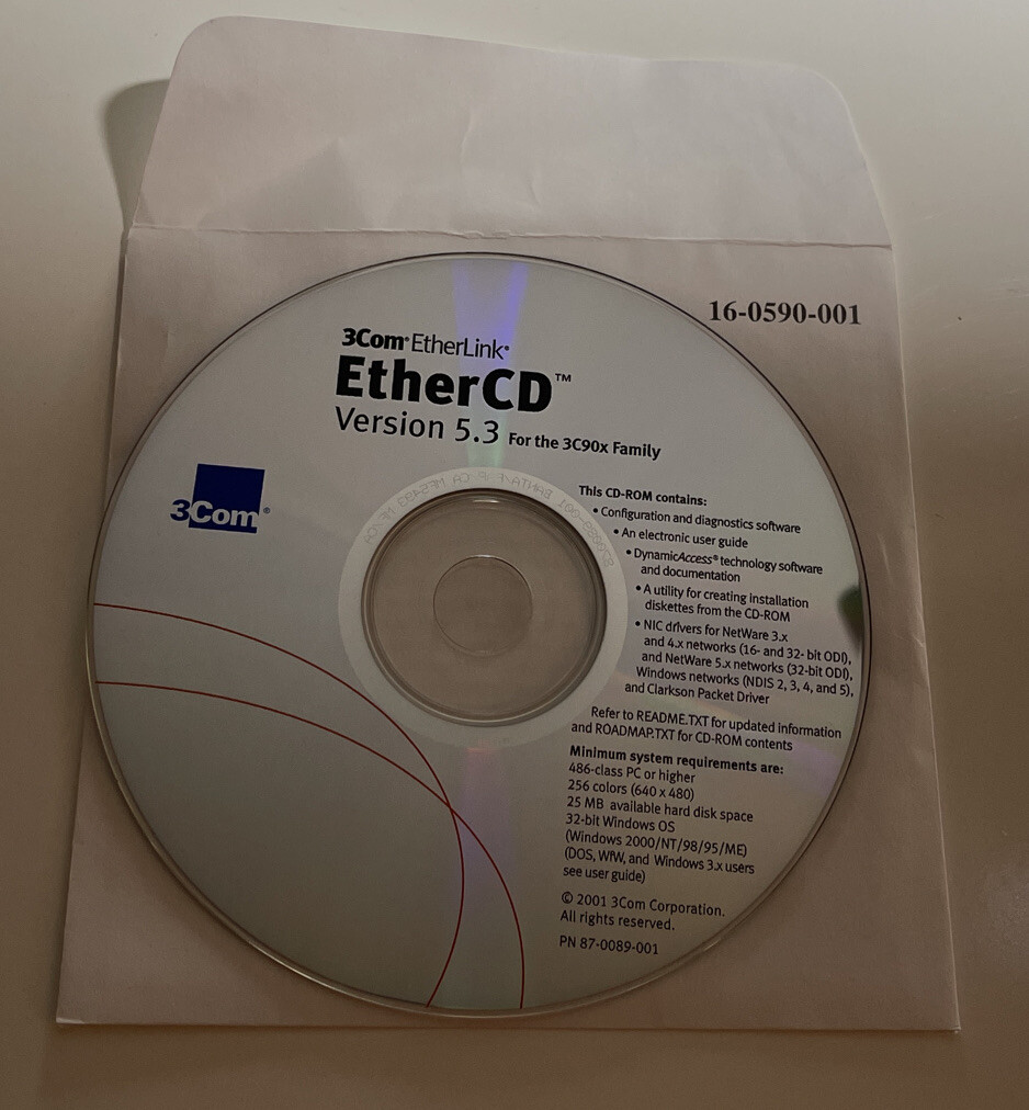 EtherCD 5.3 3com Etherlink
