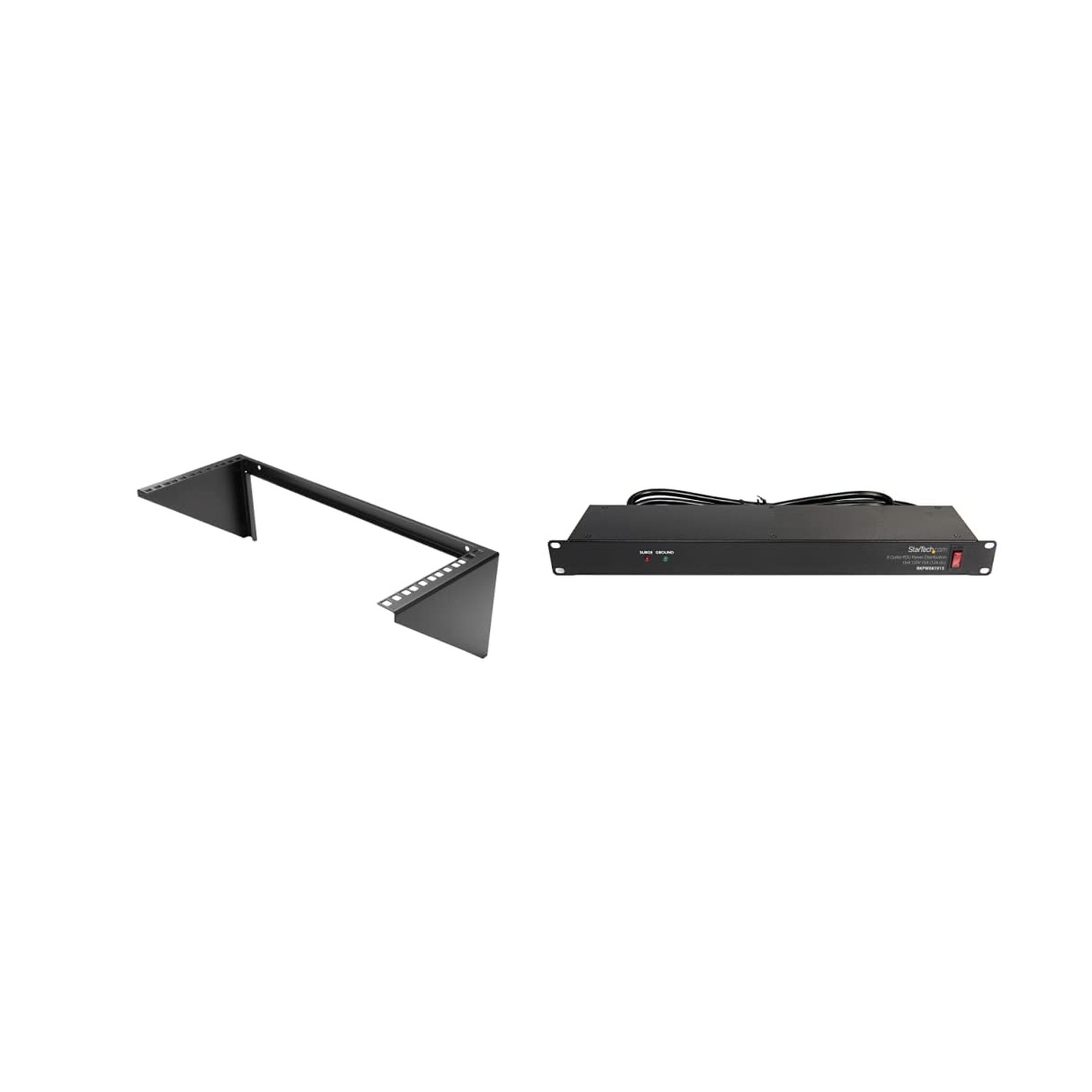 StarTech.com 4U Wall Mount Patch Panel Bracket - 19 inch Steel Vertical Mount...