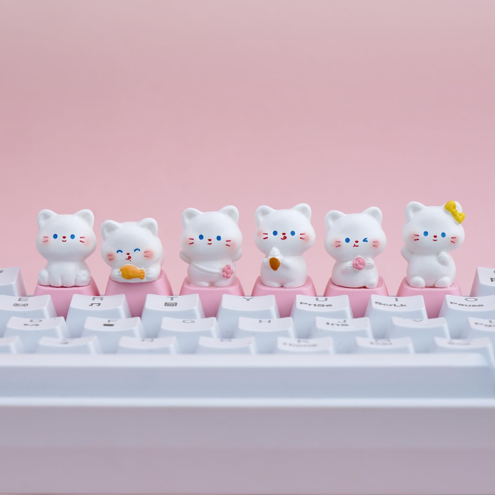 Cat Keycaps For Cherry MX Keyboards Cute OEM Profile ESC Key Replacement