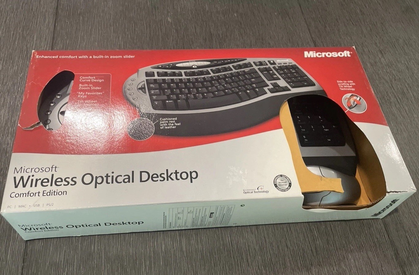 Microsoft Wireless Optical Desktop 30 K51-00141 Wired Keyboard